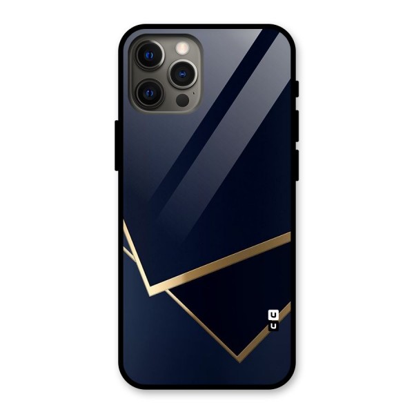 Gold Corners Glass Back Case for iPhone 12 Pro Max
