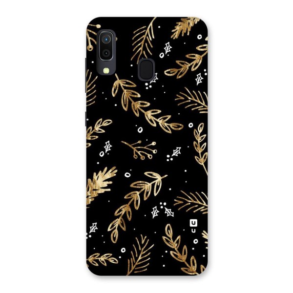 Gold Palm Leaves Back Case for Galaxy A30