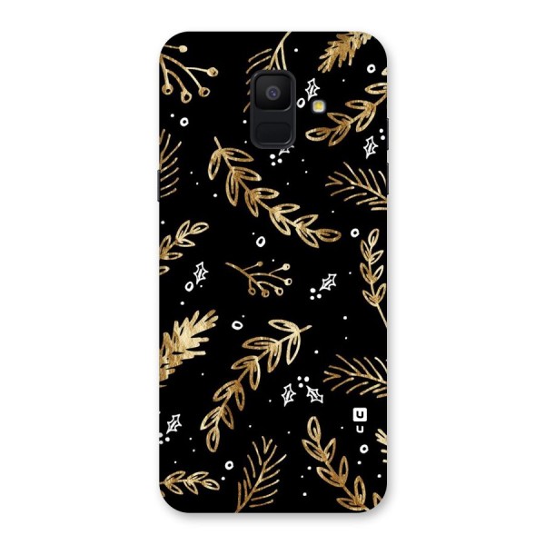 Gold Palm Leaves Back Case for Galaxy A6 (2018)