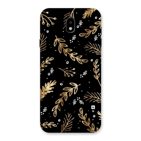 Gold Palm Leaves Back Case for Galaxy J7 Pro