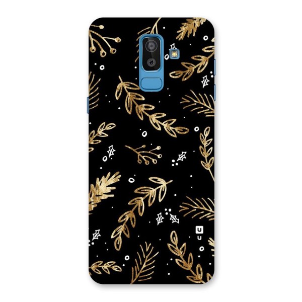 Gold Palm Leaves Back Case for Galaxy J8