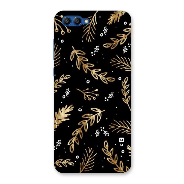 Gold Palm Leaves Back Case for Honor View 10