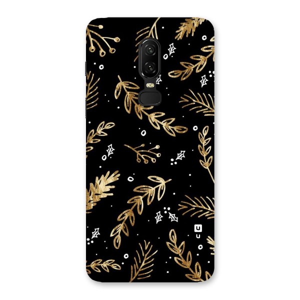 Gold Palm Leaves Back Case for OnePlus 6
