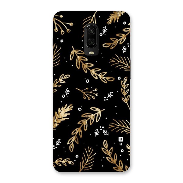 Gold Palm Leaves Back Case for OnePlus 6T