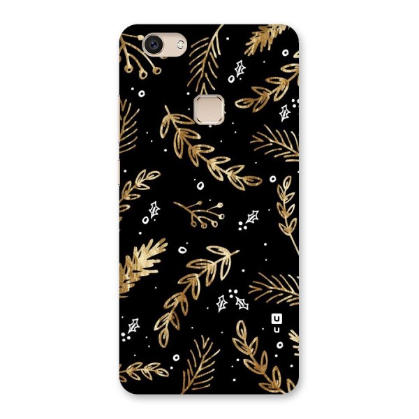 Gold Palm Leaves Back Case for Vivo V7