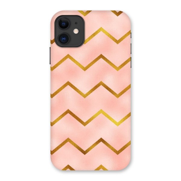 Gold Pink Pattern Back Case for iPhone 11