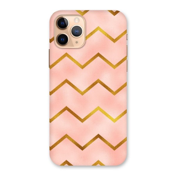 Gold Pink Pattern Back Case for iPhone 11 Pro