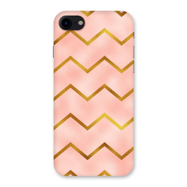 Gold Pink Pattern Back Case for iPhone SE 2020