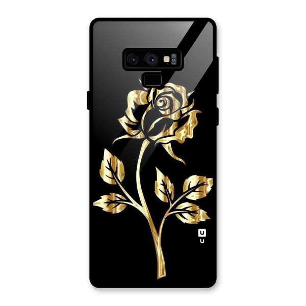 Gold Rose Glass Back Case for Galaxy Note 9