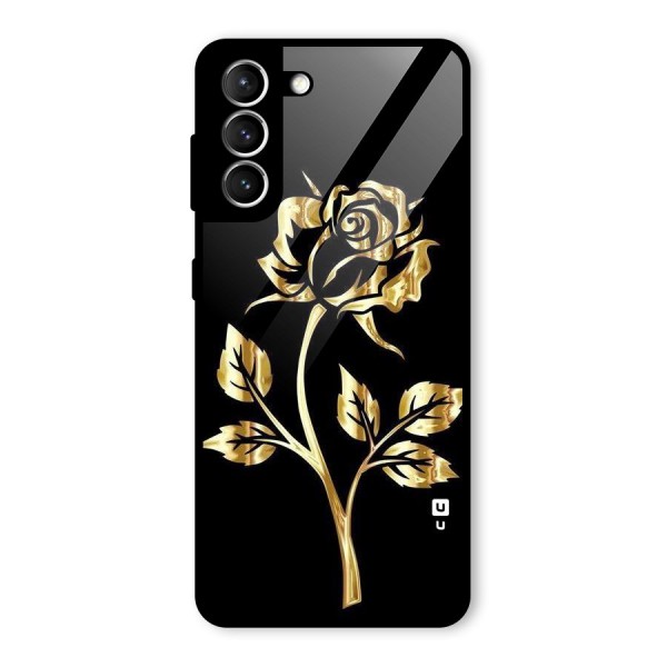 Gold Rose Glass Back Case for Galaxy S21 5G