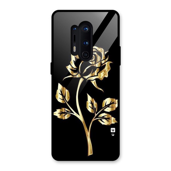 Gold Rose Glass Back Case for OnePlus 8 Pro