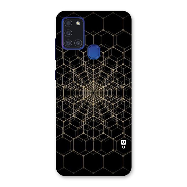 Gold Web Back Case for Galaxy A21s