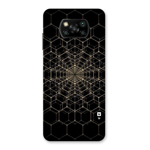 Gold Web Back Case for Poco X3