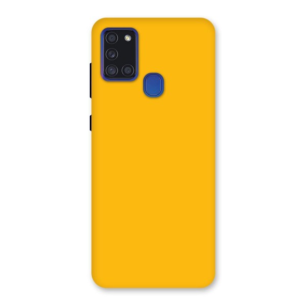 Gold Yellow Back Case for Galaxy A21s