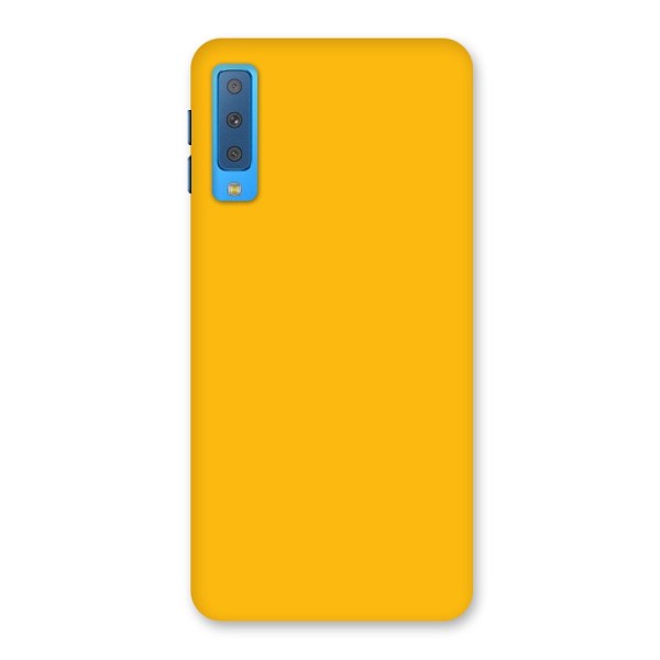 Gold Yellow Back Case for Galaxy A7 (2018)