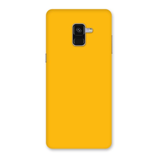 Gold Yellow Back Case for Galaxy A8 Plus