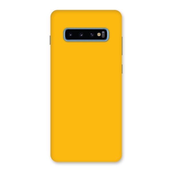 Gold Yellow Back Case for Galaxy S10 Plus