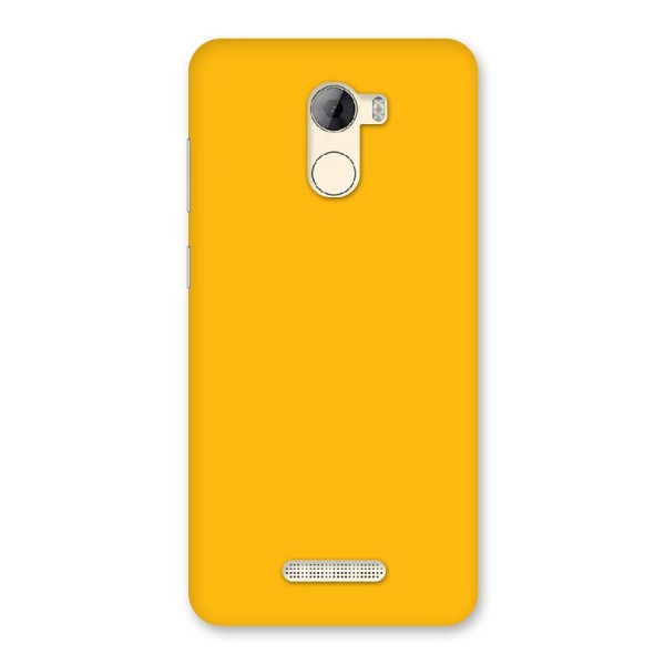 Gold Yellow Back Case for Gionee A1 LIte