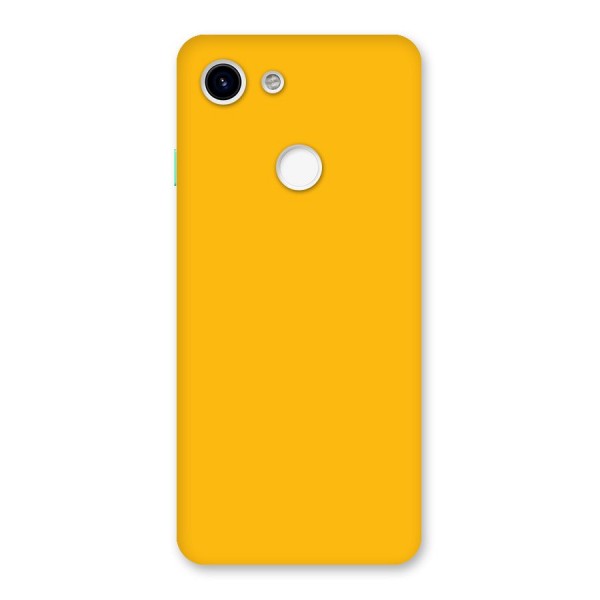 Gold Yellow Back Case for Google Pixel 3