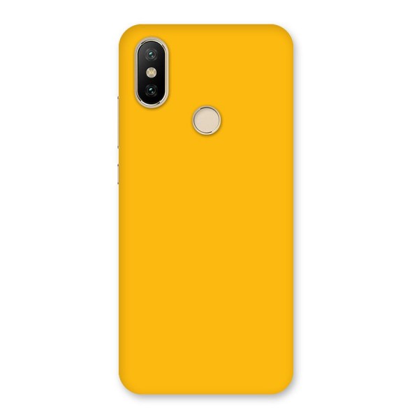Gold Yellow Back Case for Mi A2