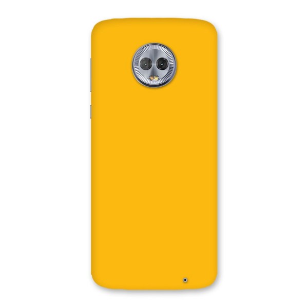 Gold Yellow Back Case for Moto G6 Plus