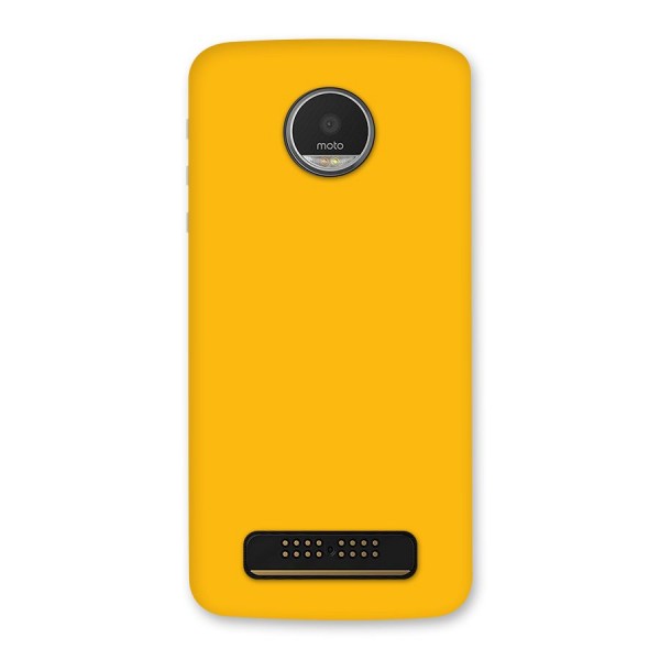 Gold Yellow Back Case for Moto Z Play