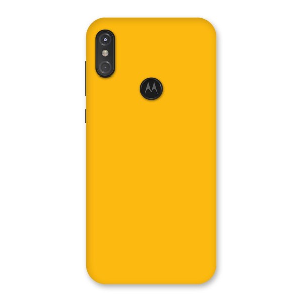 Gold Yellow Back Case for Motorola One Power