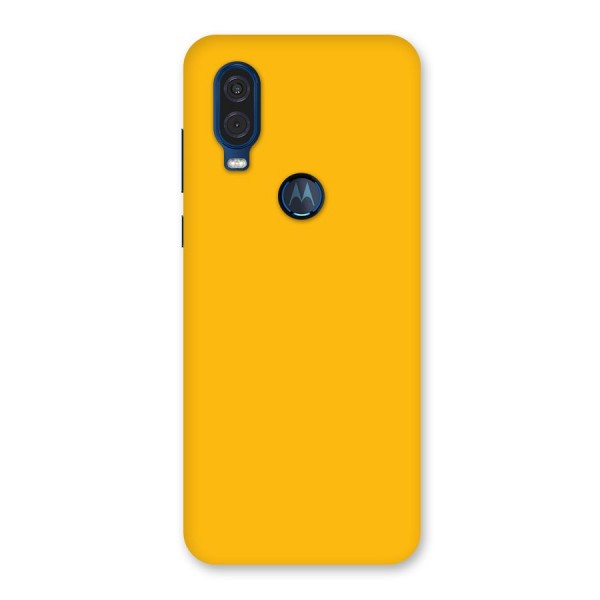 Gold Yellow Back Case for Motorola One Vision