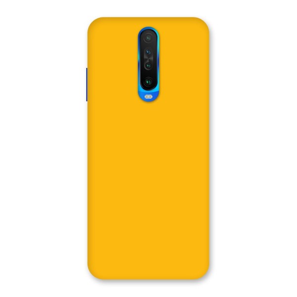 Gold Yellow Back Case for Poco X2