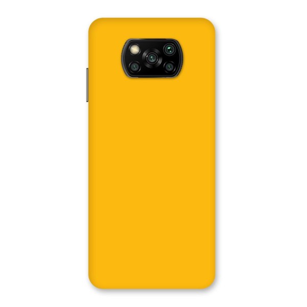 Gold Yellow Back Case for Poco X3