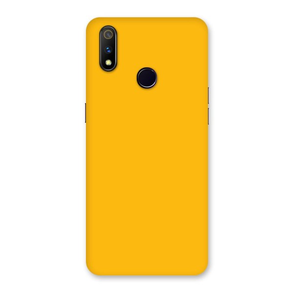 Gold Yellow Back Case for Realme 3 Pro