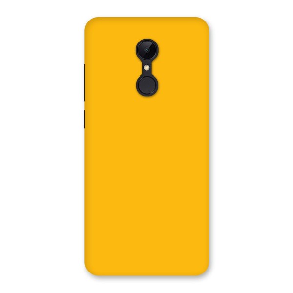 Gold Yellow Back Case for Redmi 5