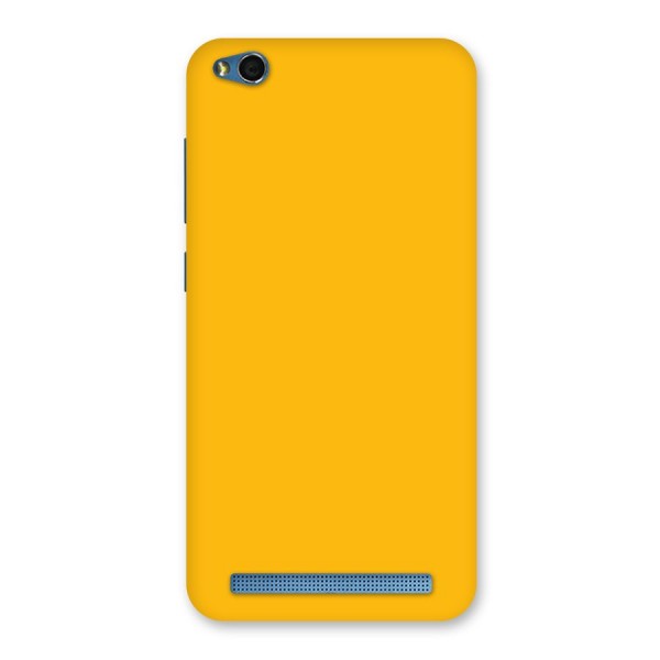 Gold Yellow Back Case for Redmi 5A