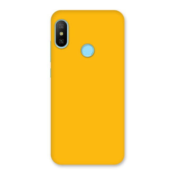 Gold Yellow Back Case for Redmi 6 Pro