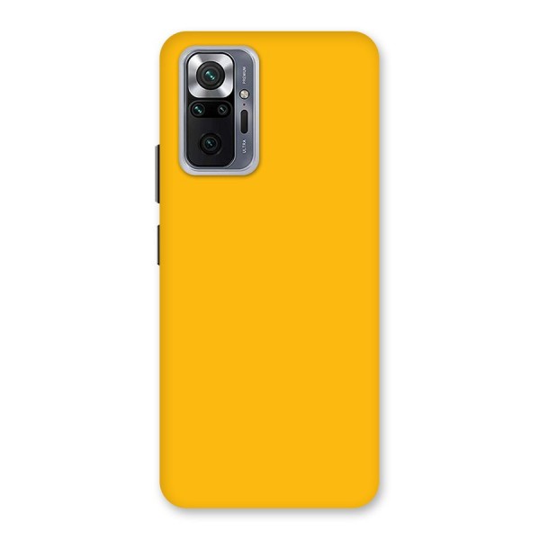 Gold Yellow Back Case for Redmi Note 10 Pro Max
