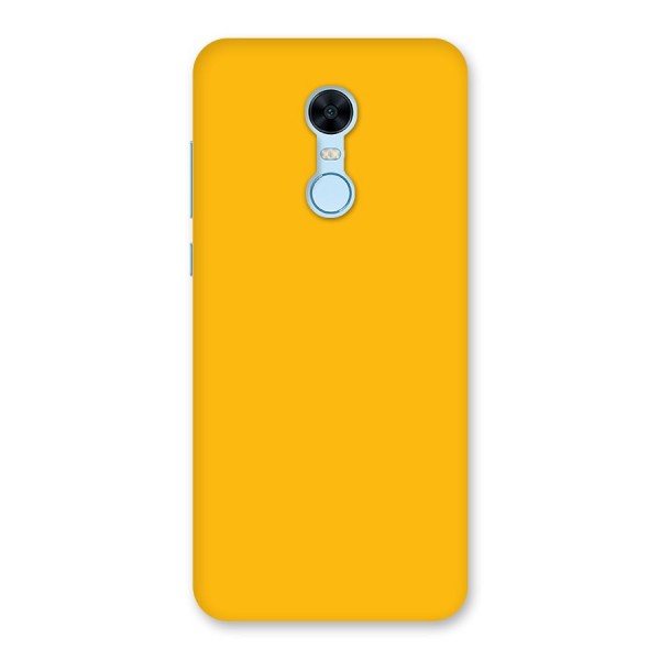 Gold Yellow Back Case for Redmi Note 5