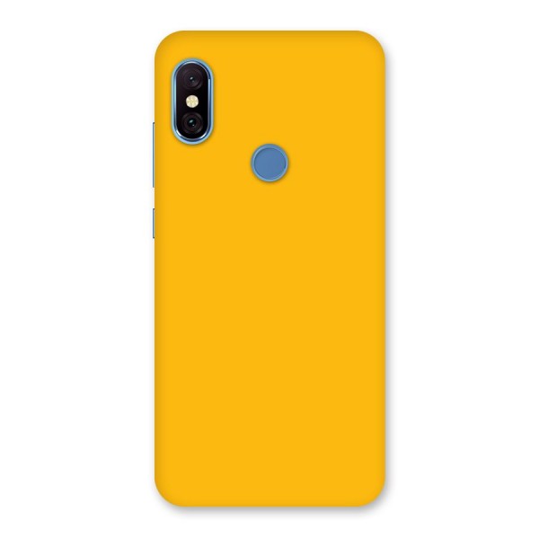 Gold Yellow Back Case for Redmi Note 6 Pro