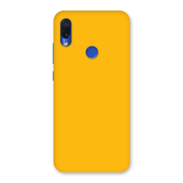 Gold Yellow Back Case for Redmi Note 7