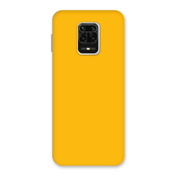 Gold Yellow Back Case for Redmi Note 9 Pro