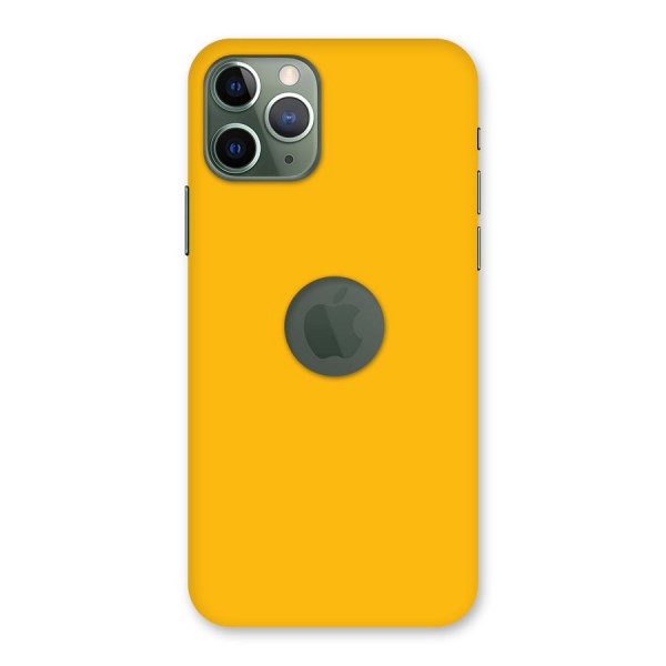 Gold Yellow Back Case for iPhone 11 Pro Logo  Cut