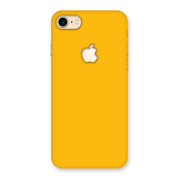 Gold Yellow Back Case for iPhone 7 Apple Cut