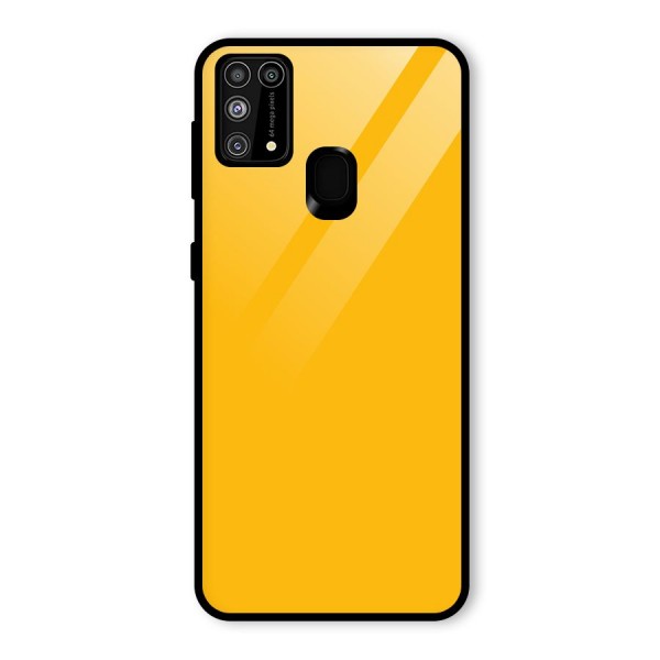 Gold Yellow Glass Back Case for Galaxy M31