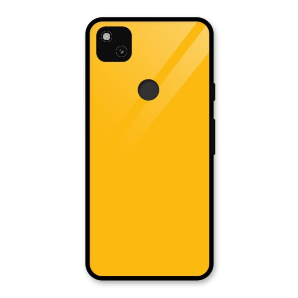 Gold Yellow Glass Back Case for Google Pixel 4a