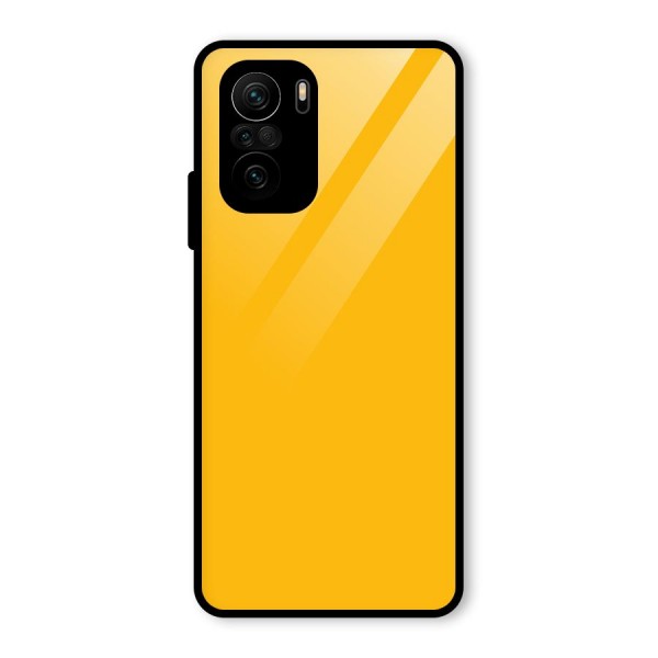 Gold Yellow Glass Back Case for Mi 11X Pro