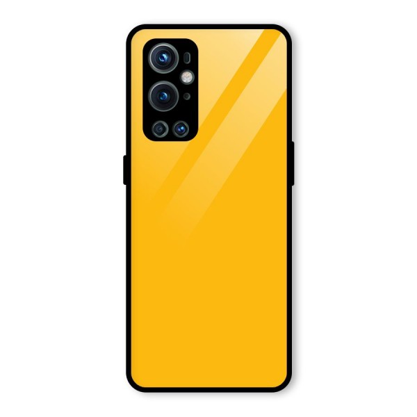 Gold Yellow Glass Back Case for OnePlus 9 Pro