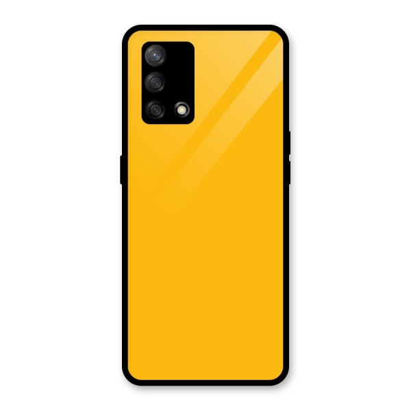 Gold Yellow Glass Back Case for Oppo F19