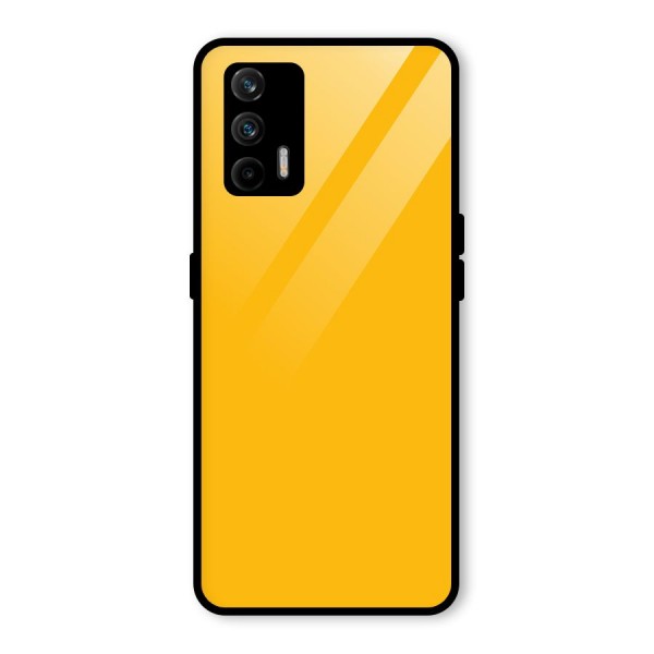 Gold Yellow Glass Back Case for Realme X7 Max