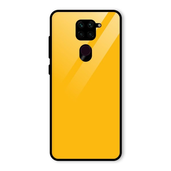 Gold Yellow Glass Back Case for Redmi Note 9