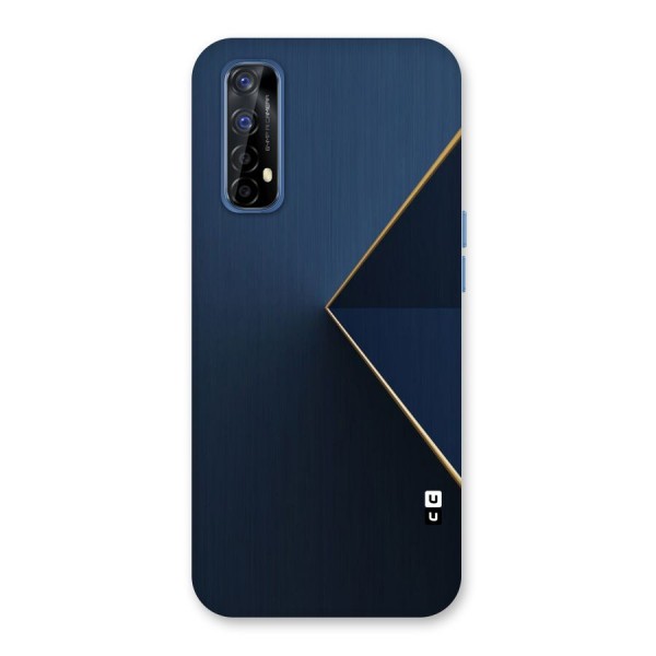 Golden Blue Triangle Back Case for Realme 7