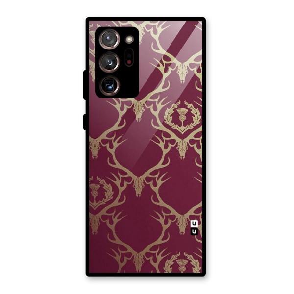 Golden Bull Design Glass Back Case for Galaxy Note 20 Ultra